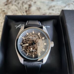Kenneth Cole Black and Silver Men's Watch